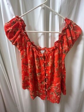 American Eagle Outfitters Red Top
